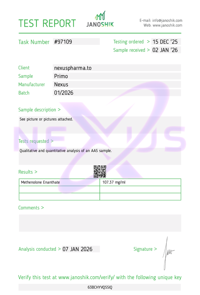 Primobolan Enanthate — 2